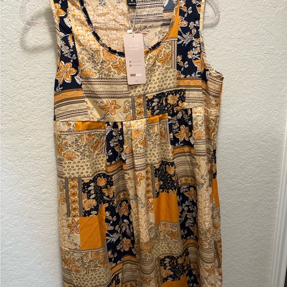 Emery Rose By SheIn Women's Patchwork Dress Cottage Peasant size M - Picture 3 of 7